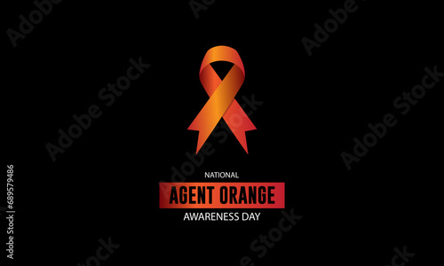 National Agent Orange Awareness Day Background Vector Illustration 