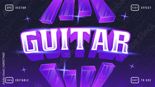 Eps guitar editable text effect