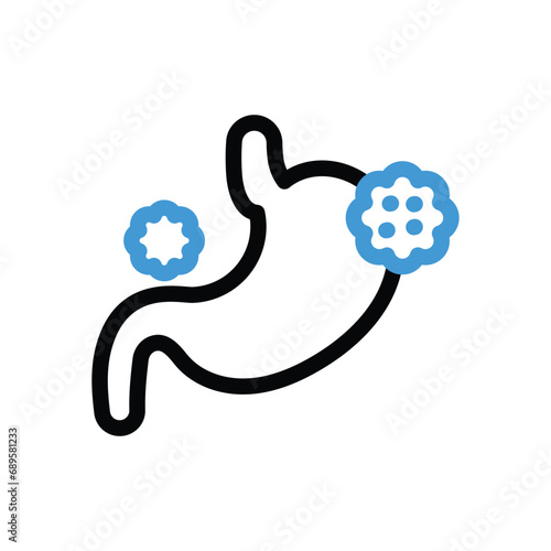 Stomach Cancer Icon vector stock illustration
