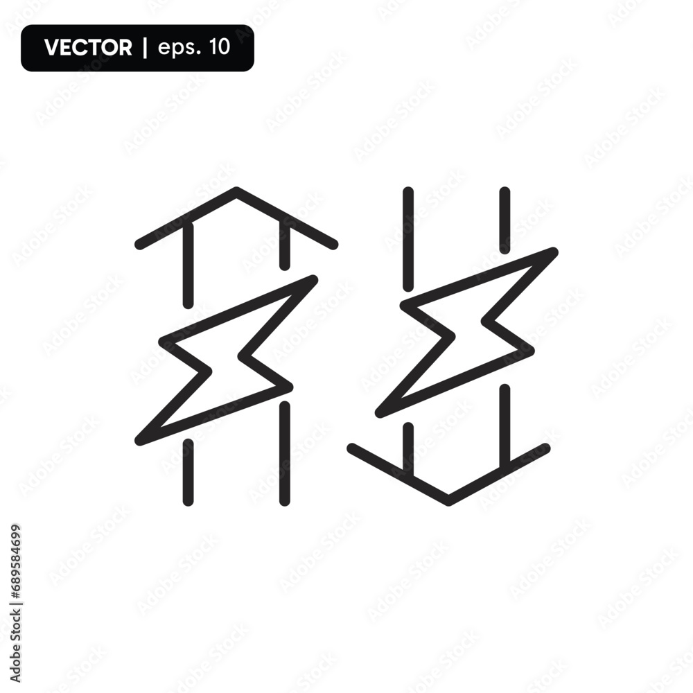 Electricity up and down icon, electricity bill icon increasing and decreasing. vector eps 10 Electricity up and down icon, electricity bill icon increasing and decreasing. vector eps 10