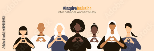 International Women's Day banner. #InspireInclusion