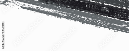 Tire tread marks, wheel textures, tire marks - car racing, motocross, drift, rally, off-road and others. Vector black isolated texture in grunge style with splashes. Black and white monochrome se