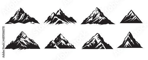 Mountain vector silhouette