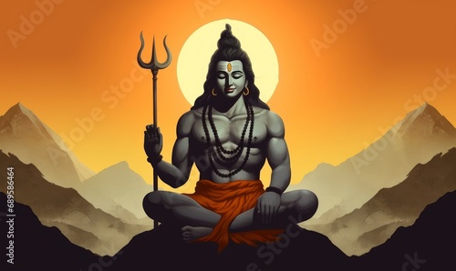 Lord Shiva poster  Generative AI