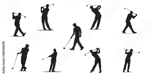 Golf vector silhouette photo