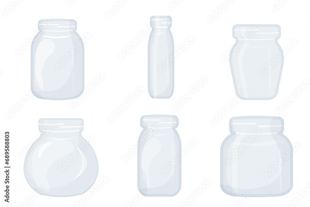 Set of empty cans of different sizes Set of empty cans of different sizes