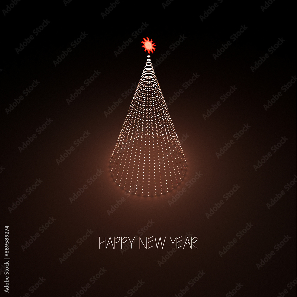 HAPPY NEW YEAR_ASD_2024_RD1 - obrazy, fototapety, plakaty 