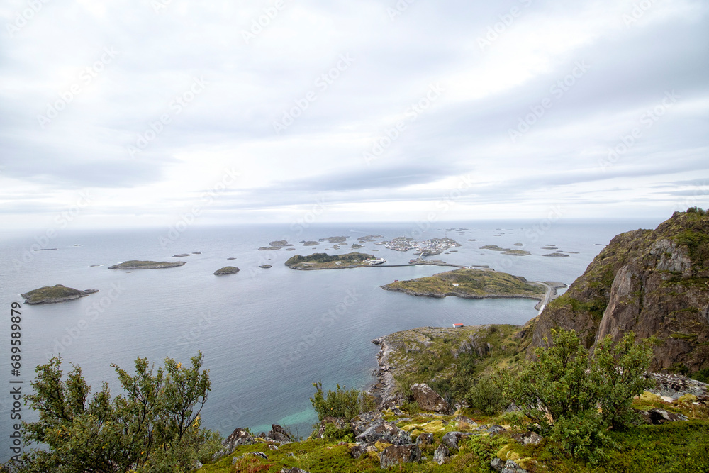 Festvågtinden, Henningsvær, Lofoten Islands, Norway, Europe