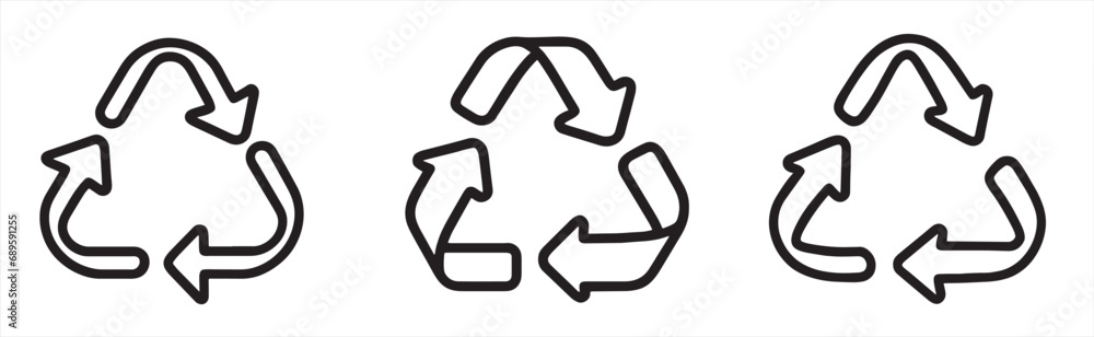 recycle symbol icon recycle symbol icon