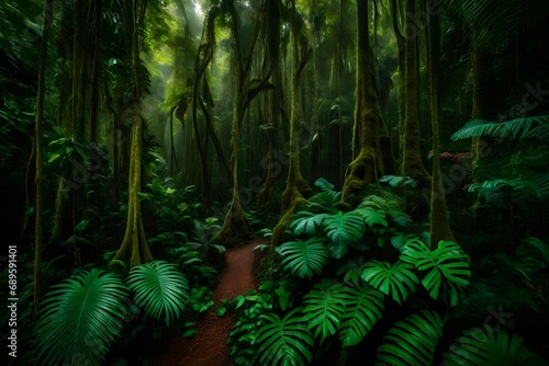 Embark on a visual journey into the heart of a Central American rainforest  where nature thrives in its most vibrant form generative ai technology