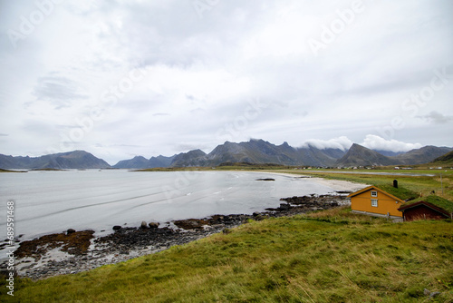 Yttersand Beach, Lofoten Islands, Norway.