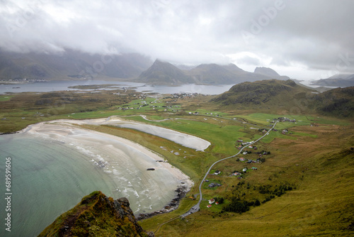 Yttersand Beach, Lofoten Islands, Norway.