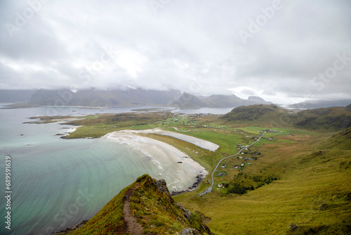Yttersand Beach, Lofoten Islands, Norway.