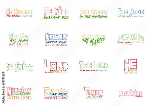 Bundle of  Religious Verses, Religious Scriptures, nad Quotes along with Psalm Quotes
