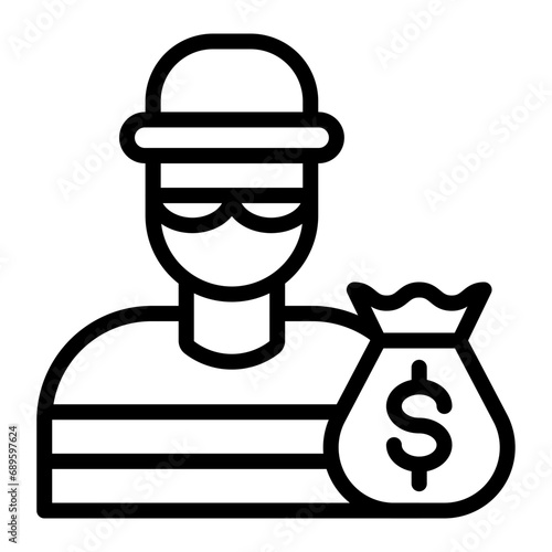 Robber Icon Design