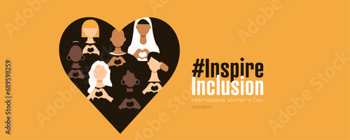 International Women's Day banner. #InspireInclusion