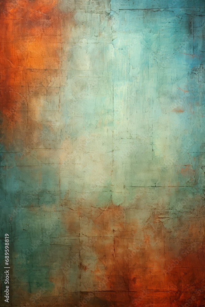Fototapeta premium orange and blue grunge background texture