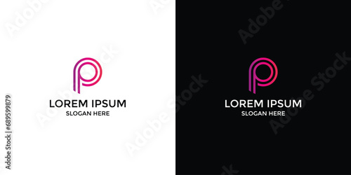 letter P logo design for companies and agencies