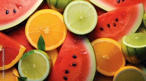 Refreshing summer melons including watermelon, cantaloupe, and honeydew slices