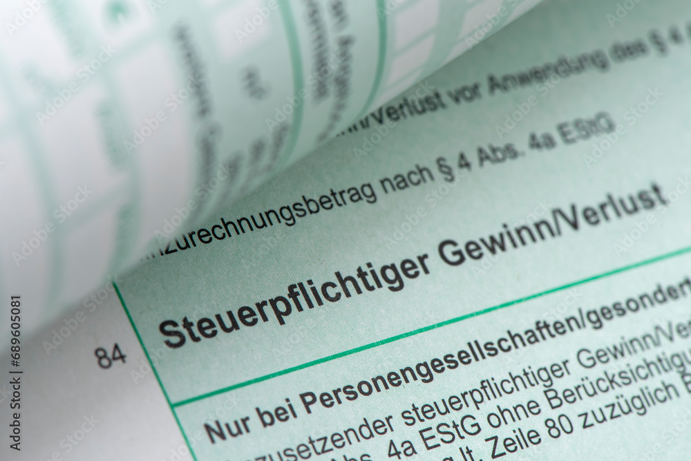 Steuererklärung für Finanzamt mit Formular Steuererklärung für Finanzamt mit Formular