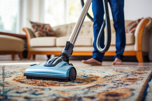 Cleaning Service Using Vacuum Cleaner photo