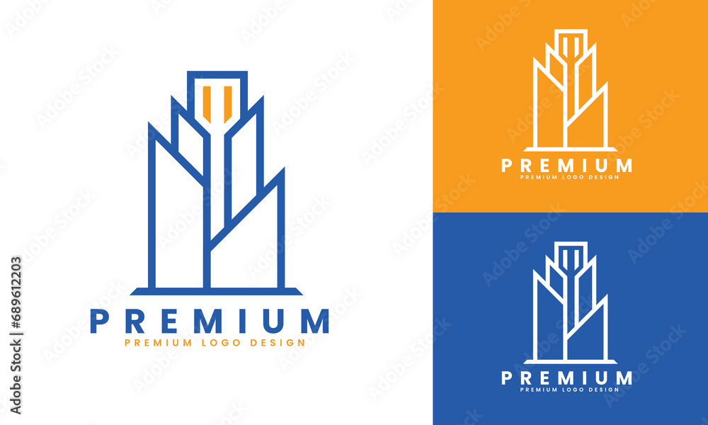 Real Estate Home Town Building Concept Logo Design Vector Template Real Estate Home Town Building Concept Logo Design Vector Template
