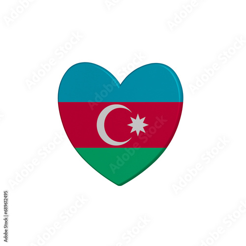 Free Download World countries. Heart element on white background. Azerbaijan - GFXLoad