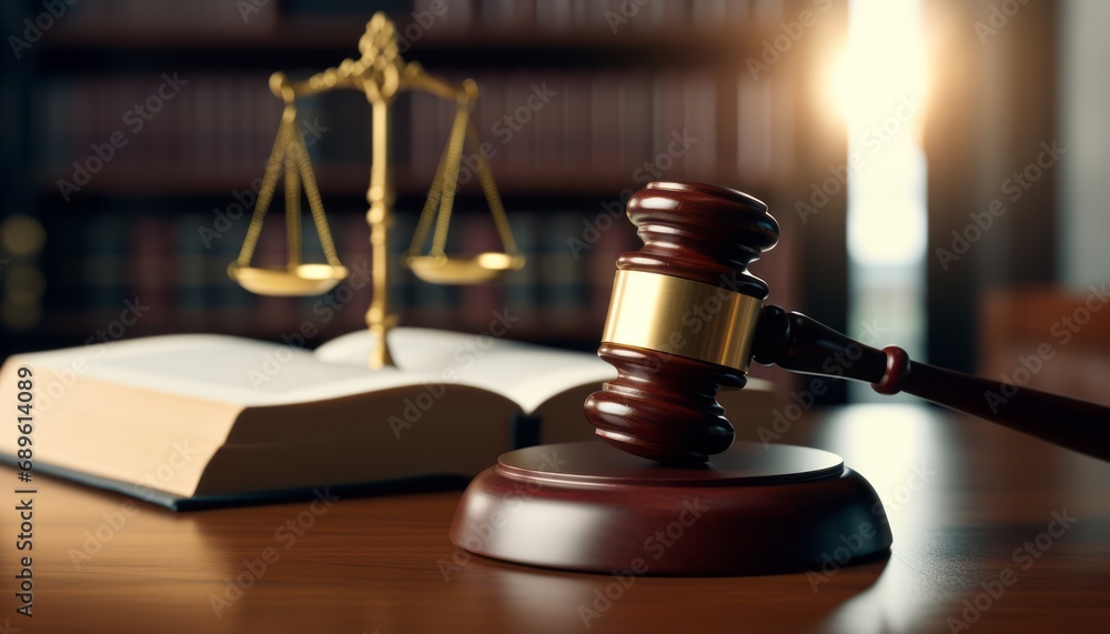 judicial system and civil right and social justice concept with judge gavel on law textbook in attorney law firm judicial system and civil right and social justice concept with judge gavel on law textbook in attorney law firm