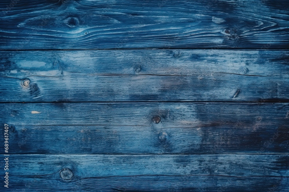 Obraz premium Toned texture of old wood - Dark blue grunge background