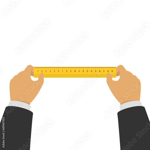 Vector rulers set.