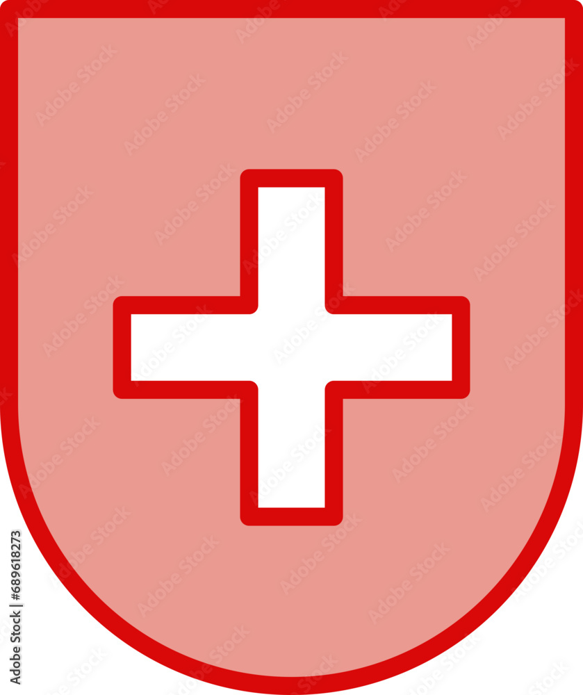Obraz premium Swiss symbol icon