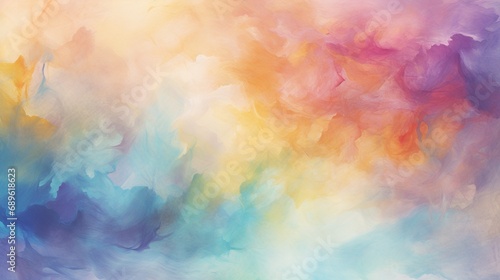 Colorful watercolor oil paint grunge texture background. Generative AI