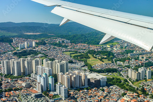 Vista aérea de Guarulhos. Bairros Taboão e Vila Barros.  photo