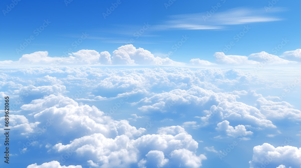 Fototapeta premium Beautiful pictures of clouds in the blue sky 