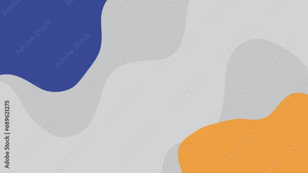 Looped animation. Abstract wavy background. Blue, yellow, and grey animation. background for loop playback. Modern colorful wallpaper. 4k Looped animation. Abstract wavy background. Blue, yellow, and grey animation. background for loop playback. Modern colorful wallpaper. 4k