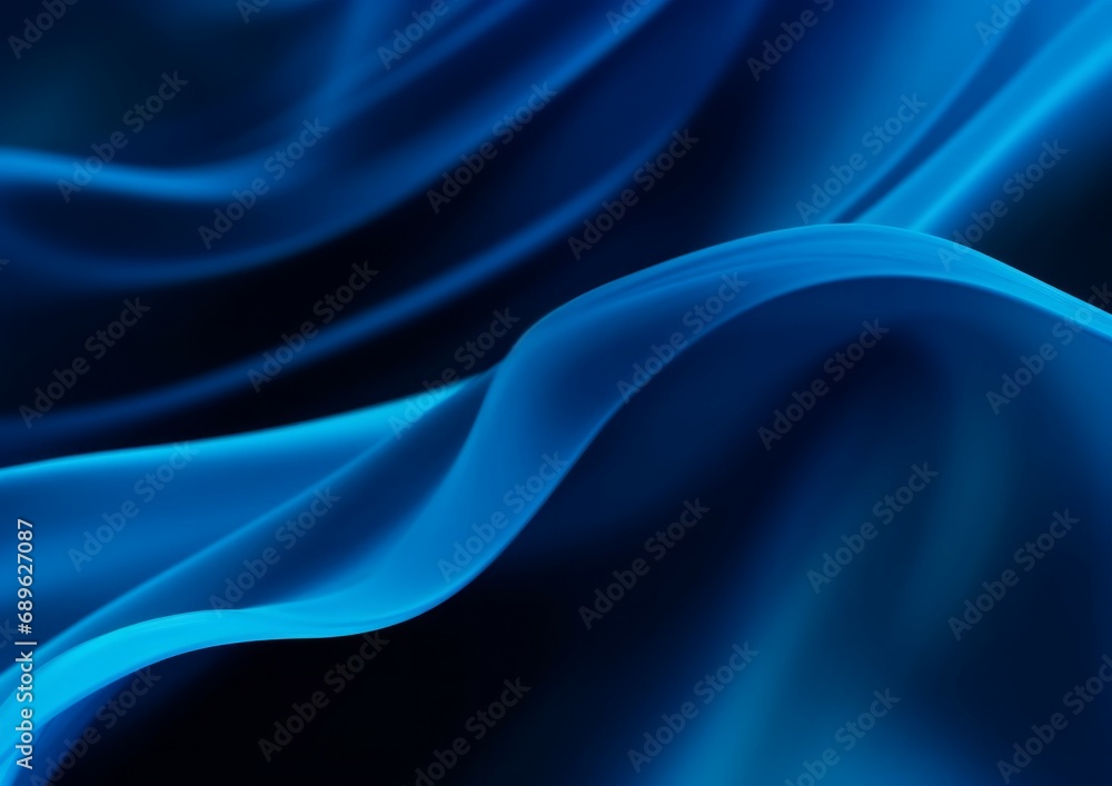 Abstract flowing dark blue curve shape wave with soft gradient blue and dark colors background Abstract flowing dark blue curve shape wave with soft gradient blue and dark colors background