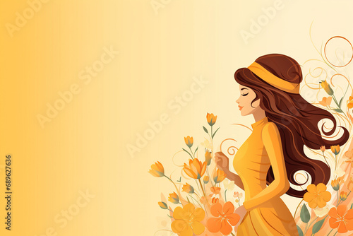 International Women's Day social media post template, Happy Women's Day 8 March Greeting card sale banner. Can be used for advertising, web, social media, posters, flyers, greeting card