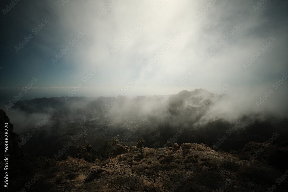 Fototapeta premium clouds in the mountains