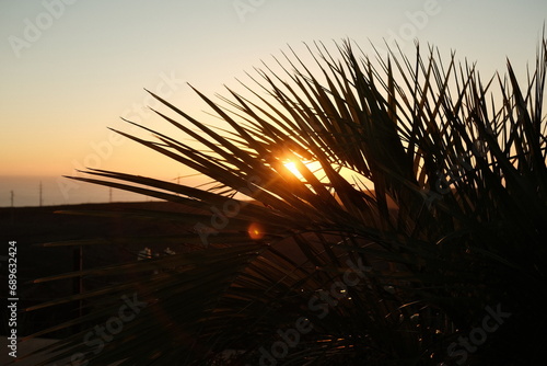 sunset in canary islands