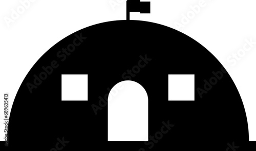 Army camp icon