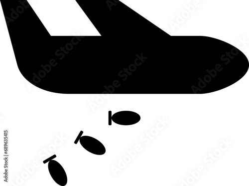 Bomber plane icon