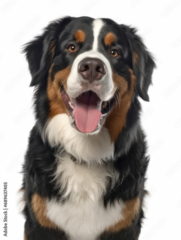 Bernese Mountain Dog Studio Shot Isolated on Clear Background, Generative AI Bernese Mountain Dog Studio Shot Isolated on Clear Background, Generative AI
