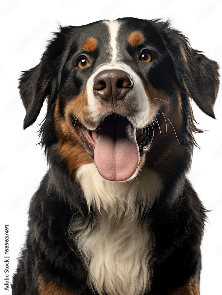 Bernese Mountain Dog Studio Shot Isolated on Clear Background, Generative AI Bernese Mountain Dog Studio Shot Isolated on Clear Background, Generative AI