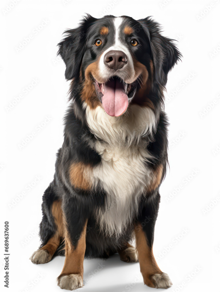 Bernese Mountain Dog Studio Shot Isolated on Clear Background, Generative AI Bernese Mountain Dog Studio Shot Isolated on Clear Background, Generative AI