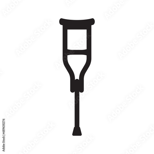 crutches icon design vector isolated