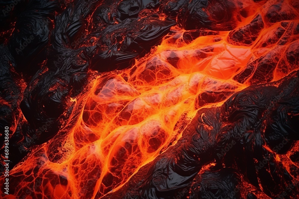 Close-up macro lava, magma, fusion, realistic background Close-up macro lava, magma, fusion, realistic background