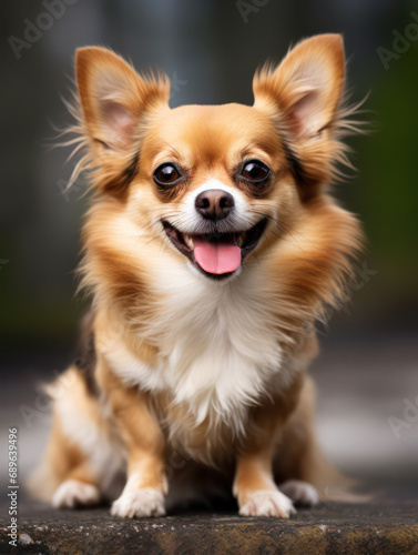 Chihuahua Dog Studio Shot Isolated on Clear Background  Generative AI