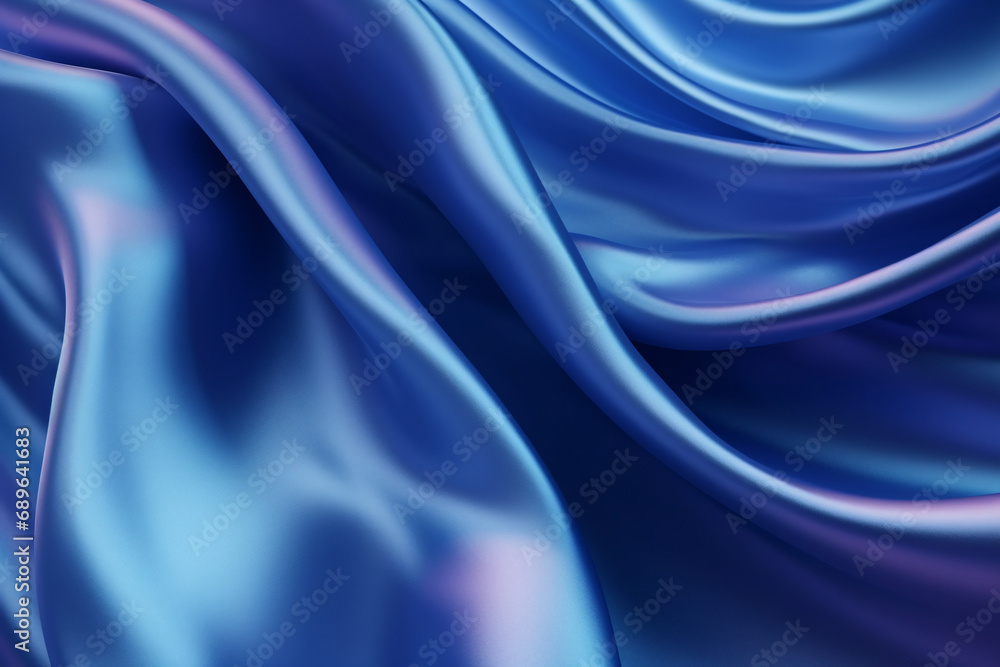 Blue shiny silk cloth texture, silky smooth soft fabric, wavy liquid satin Blue shiny silk cloth texture, silky smooth soft fabric, wavy liquid satin