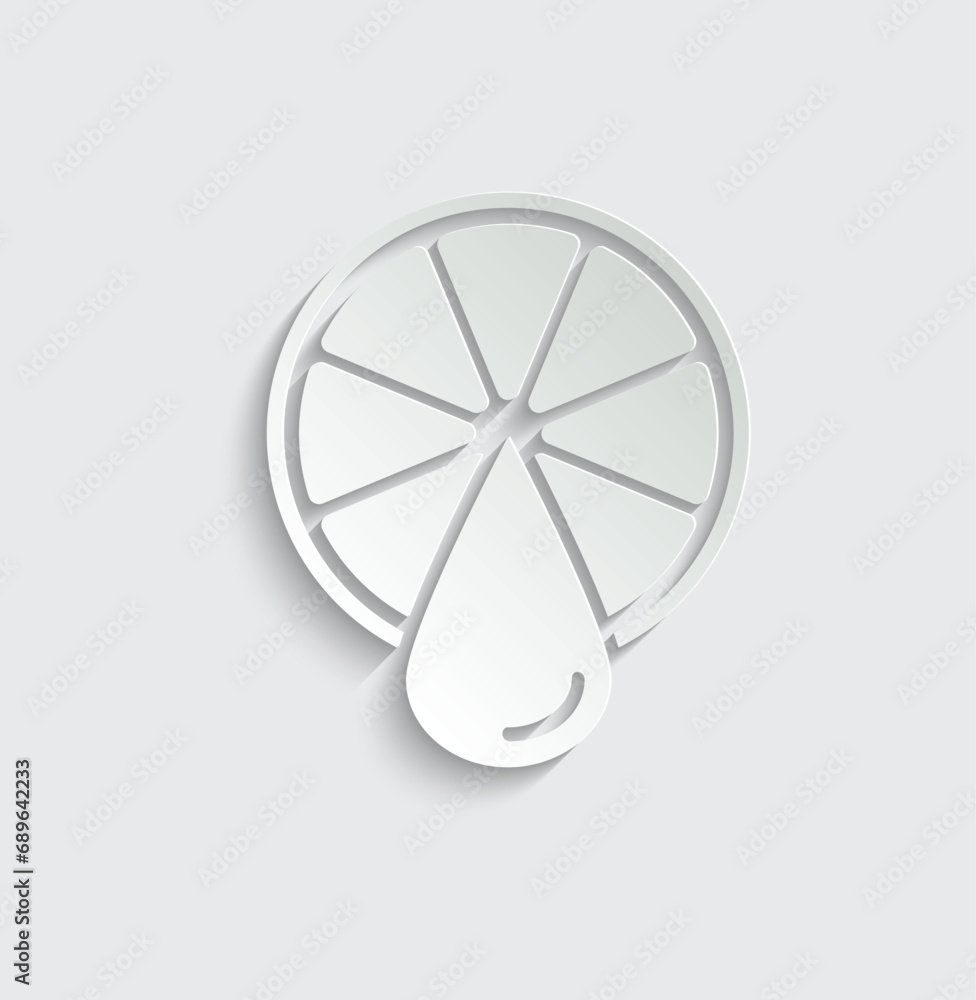 lemon or or orange fresh juice icon vector lemon or or orange fresh juice icon vector