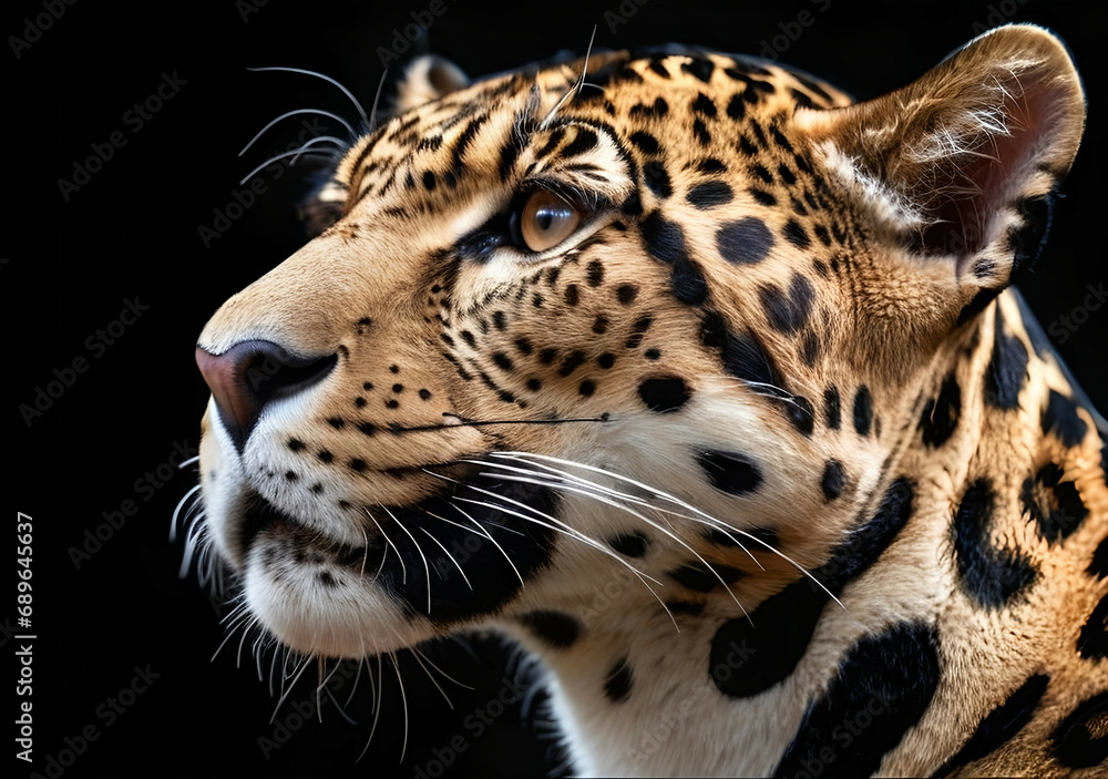 Jaguar Leopard family, cubs, love, photographic image with animals perfect for wall decoration Jaguar Leopard family, cubs, love, photographic image with animals perfect for wall decoration